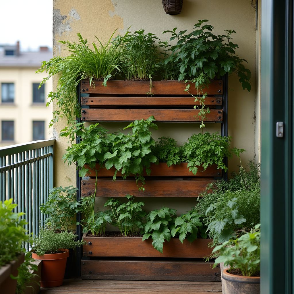 Apartment balcony garden
